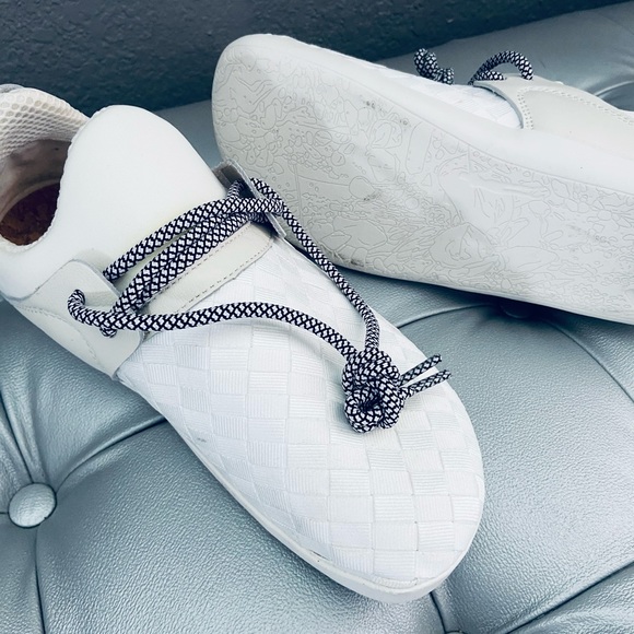 Unisex OTZ Shoes AVY Textile Lace Up 74249 White main image 4